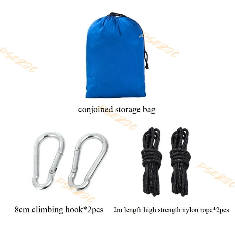"Ultra-Light Adventure Hammock ๐ฟ โ Single/Double Parachute Nylon for Camping โบ | Portable & Strong (300lbs!) โ 6 Vibrant Colors "