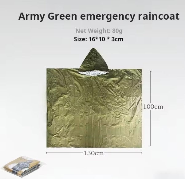 Ultimate Survival Poncho Blanket – 3-in-1 Emergency Shelter ⛈️ | Waterproof & Thermal 🔥 | Compact for Hiking  & Car Kits 🚗