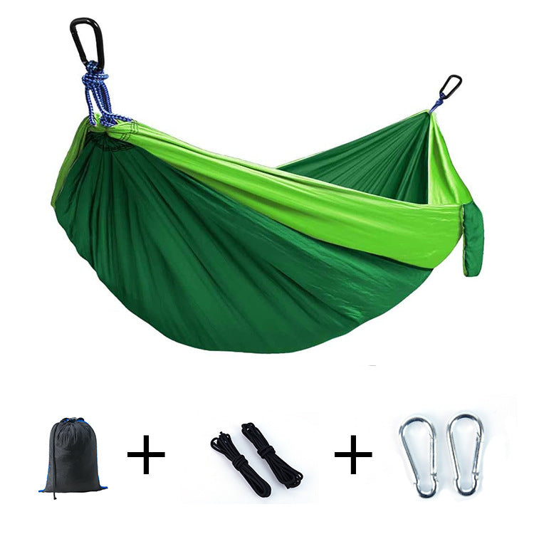 "Ultra-Light Adventure Hammock 🌿 – Single/Double Parachute Nylon for Camping ⛺ | Portable & Strong (300lbs!) – 6 Vibrant Colors "