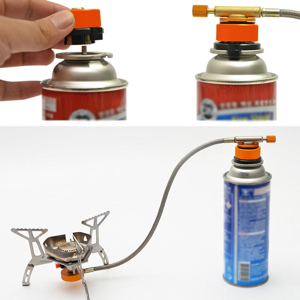 ⚡ "Instant-Lock Gas Tank Adapter – Ultra-Light & Universal for Camping, Hiking & Outdoor Grills | No-Tool Snap-On Design!"