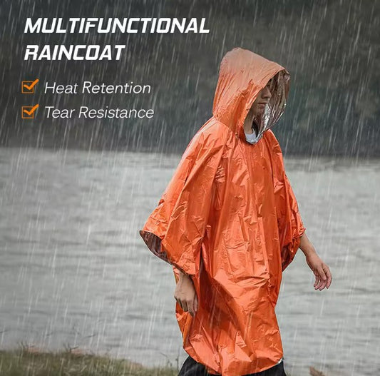 Ultimate Survival Poncho Blanket – 3-in-1 Emergency Shelter ⛈️ | Waterproof & Thermal 🔥 | Compact for Hiking  & Car Kits 🚗