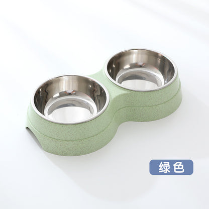 "Premium Duo Pet Bowl  🥣 | Non-Slip Base 🛑 | Perfect for Cats & Dogs 🐶🐱 | Easy-Clean Design"
