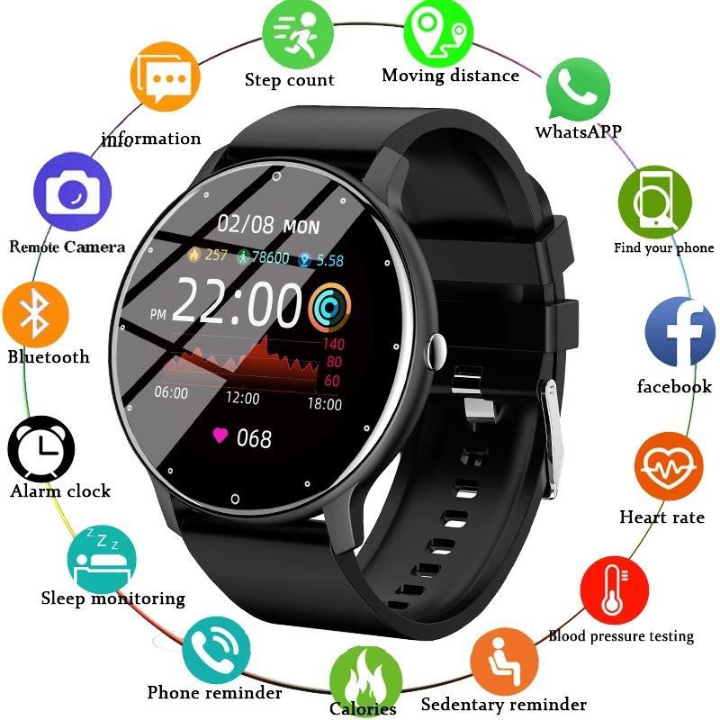 ZL02D Smart Watch ⌚– Heart Rate❤️ & Sleep Tracker | Waterproof | Long Battery🔋