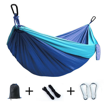 "Ultra-Light Adventure Hammock 🌿 – Single/Double Parachute Nylon for Camping ⛺ | Portable & Strong (300lbs!) – 6 Vibrant Colors "