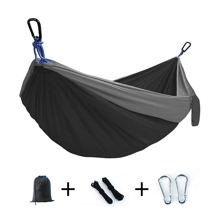"Ultra-Light Adventure Hammock 🌿 – Single/Double Parachute Nylon for Camping ⛺ | Portable & Strong (300lbs!) – 6 Vibrant Colors "