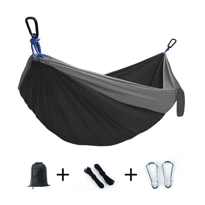 "Ultra-Light Adventure Hammock 🌿 – Single/Double Parachute Nylon for Camping ⛺ | Portable & Strong (300lbs!) – 6 Vibrant Colors "