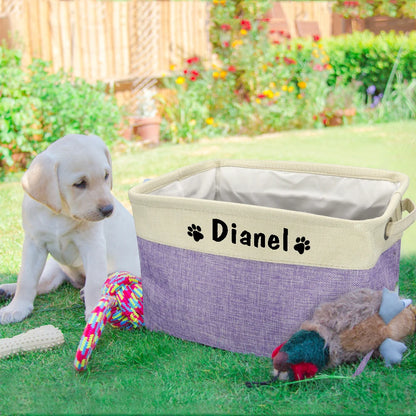 "🐾Portable Storage Bag for Pet Supplies | Waterproof & Odor-Resistant Fabric | Perfect for Dog/Cat Food, Toys & Gear 🦮🐈"