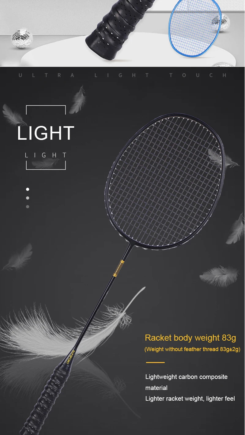 "🏸  Pro Badminton Racket  | Pro-Grade Power & Control | Perfect for Training & Play 🏆"