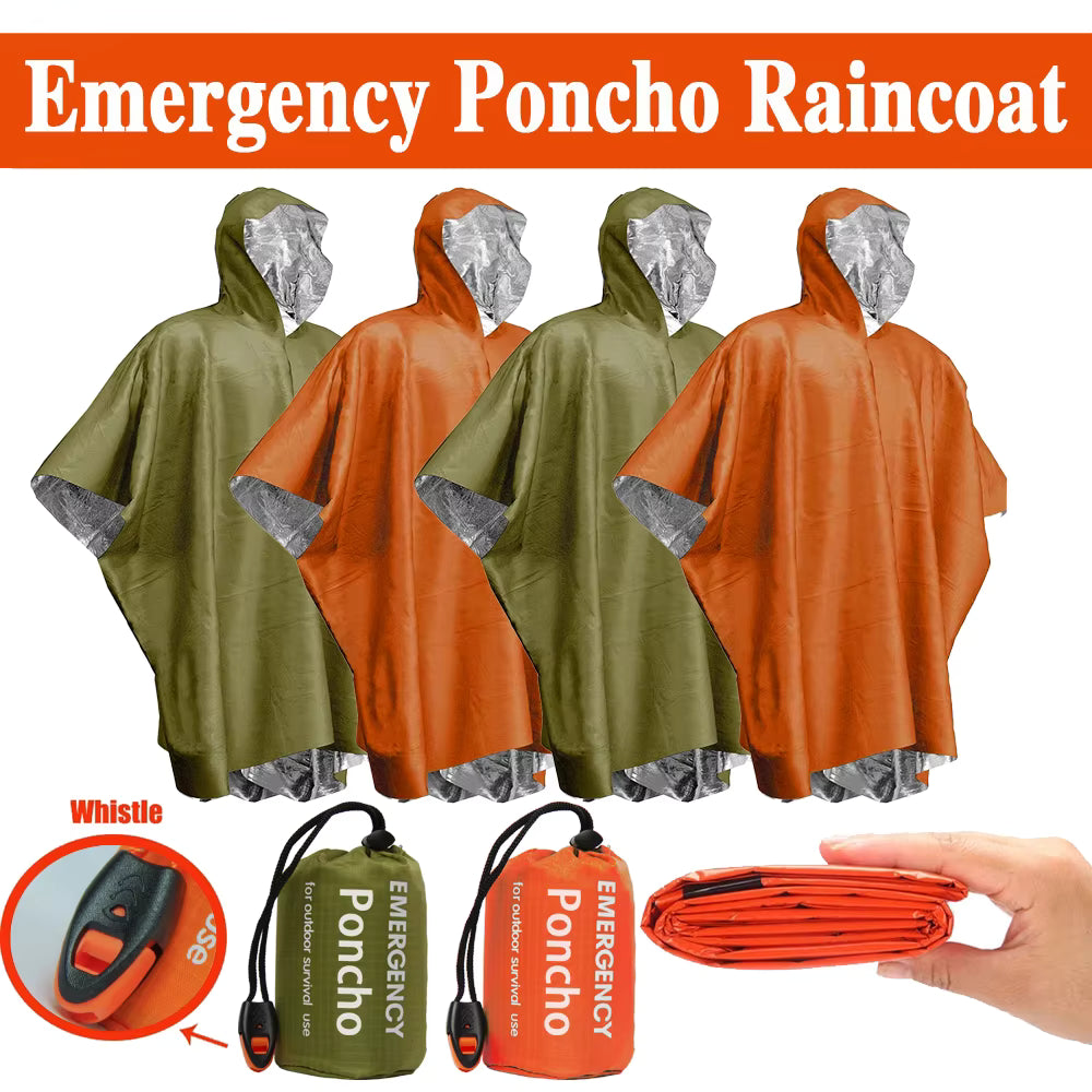 Ultimate Survival Poncho Blanket – 3-in-1 Emergency Shelter ⛈️ | Waterproof & Thermal 🔥 | Compact for Hiking  & Car Kits 🚗