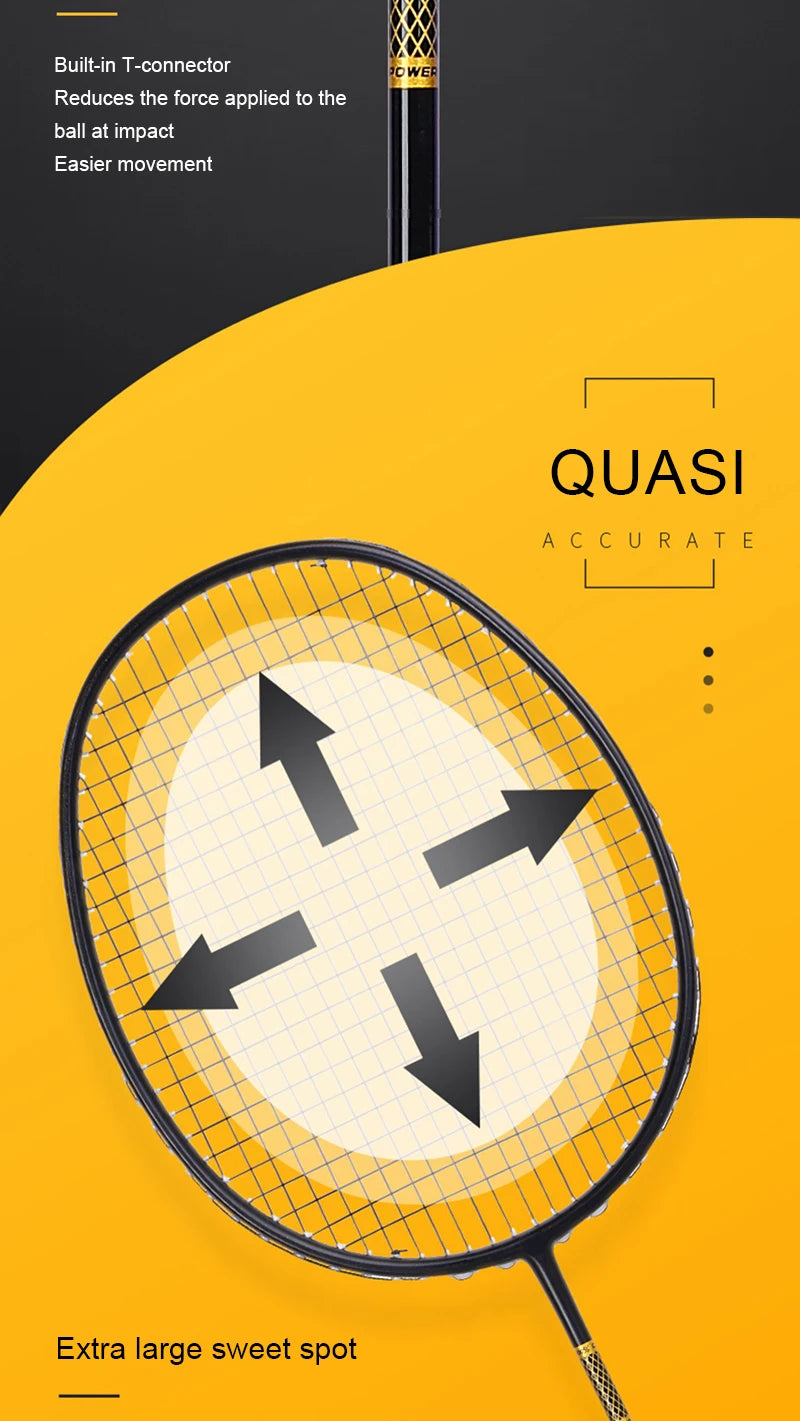 "🏸  Pro Badminton Racket  | Pro-Grade Power & Control | Perfect for Training & Play 🏆"