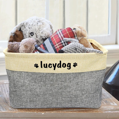 "🐾Portable Storage Bag for Pet Supplies | Waterproof & Odor-Resistant Fabric | Perfect for Dog/Cat Food, Toys & Gear 🦮🐈"