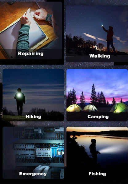 "1/3/5PCS Mini LED Keychain Flashlight ⚡ – USB Rechargeable, Waterproof 🌀, Perfect for Camping 🏕️, Fishing & Emergencies!"
