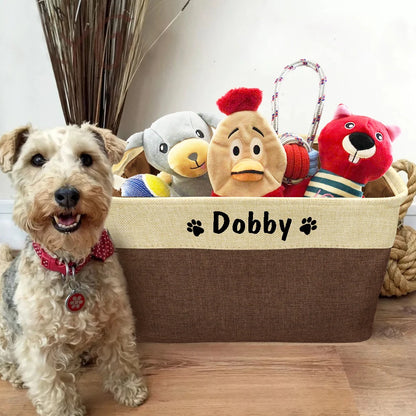 "🐾Portable Storage Bag for Pet Supplies | Waterproof & Odor-Resistant Fabric | Perfect for Dog/Cat Food, Toys & Gear 🦮🐈"