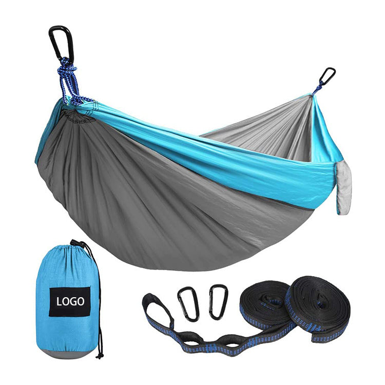 "Ultra-Light Adventure Hammock 🌿 – Single/Double Parachute Nylon for Camping ⛺ | Portable & Strong (300lbs!) – 6 Vibrant Colors "