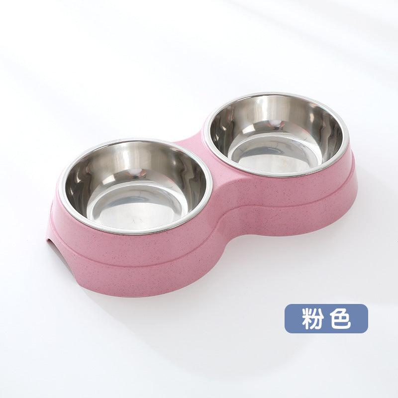 "Premium Duo Pet Bowl  🥣 | Non-Slip Base 🛑 | Perfect for Cats & Dogs 🐶🐱 | Easy-Clean Design"