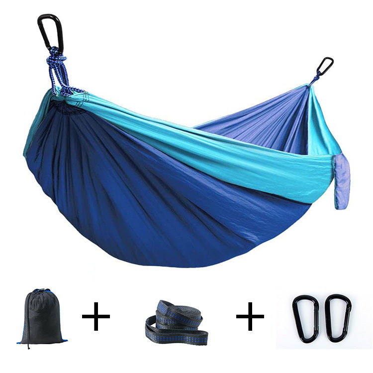 "Ultra-Light Adventure Hammock 🌿 – Single/Double Parachute Nylon for Camping ⛺ | Portable & Strong (300lbs!) – 6 Vibrant Colors "